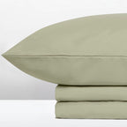 Σετ Σεντόνια με Λάστιχο Cannon Stonewashed 100X200+35 Sage Green